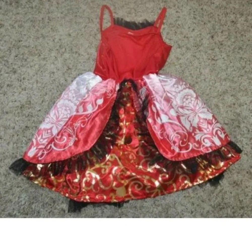 Apple White Ever After High Halloween Costume 8/10 Dress, Jacket, Tights Girls